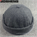 Kundenspezifischer Art- und Weisekohle-Jersey-Gewebe-Haube-Beanie-Hut